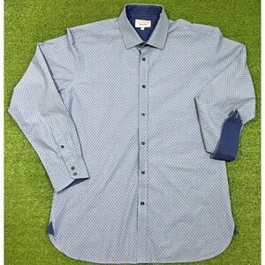 Ted Baker Button Down LG Flip Cuff Endurance Casual Dre's Shirt 16.5  34/35